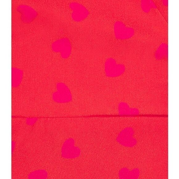 NWT More To Come Marcine Strapless Dress Red mini ruffle heart print Revolve S - Picture 5 of 10